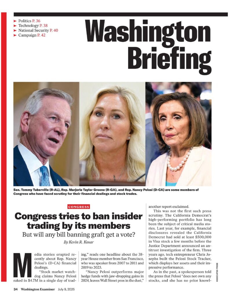 Congress tries to ban insider trading by its members